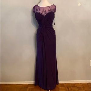 Elegant and Formal long gown, Purple, Size XL
